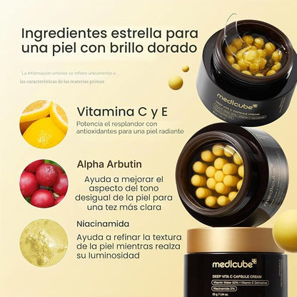 Norielle Skin – Crema Facial con Cápsulas de Vitamina C